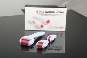New arrival manufacturer titanium derma rolling skin roller system 4 in 1 roller derma