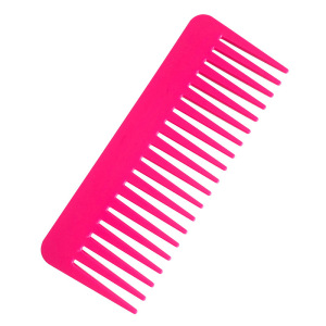 Private Label comb black plastic parting comb wide tooth pink hair comb