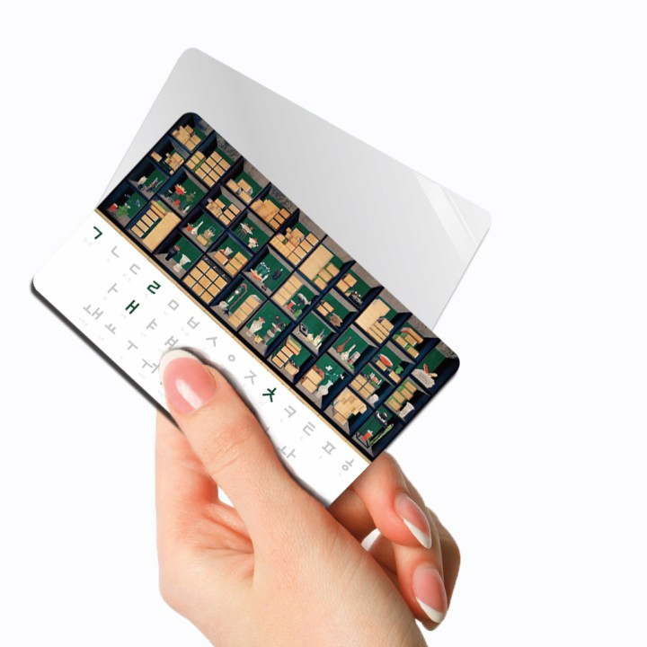 SILSTAR PROFESSIONAL Beauty Classic Vanity Card Mirror_Korean Alphabets  