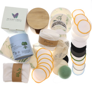 Sopurrrdy Bamboo Makeup Remover Cleansing Round Pad Washable Soft Cosmetic Clean Cotton Pads Make up Removal Bamboo Pads