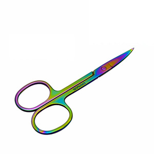 Stainless Steel Eyebrow makeup Eye Brow Scissors Facial Hair Trimmer Grooming Scissors Manicure Scissors