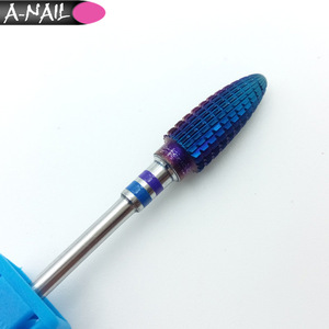 Tungsten Carbide Rainbow Coating Bits of Manicure Pedicure Tools Nail Drill Accessories