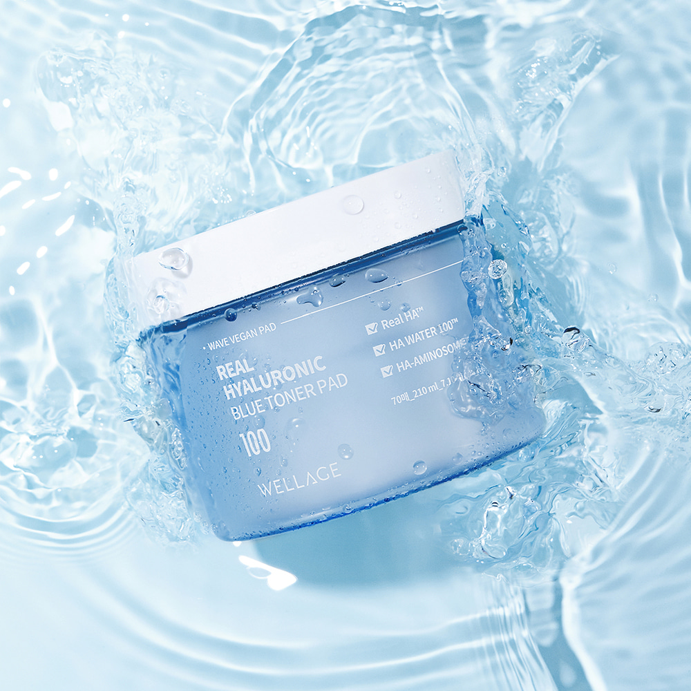 (Wellage) Real Hyaluronic Blue Toner Pad 210ml