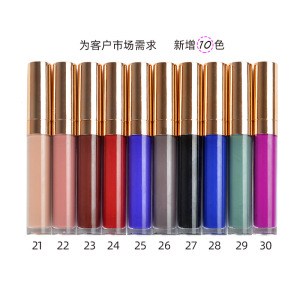 Wholesale custom lip gloss private label 2020 new 30 color lip gloss matte waterproof non-stick cup with lip gloss tube custom