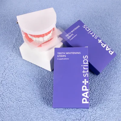 Wholesale Private Label Professional No Peroxide Home Use 4 Layers Pap Teeth Whitening Dry Strips