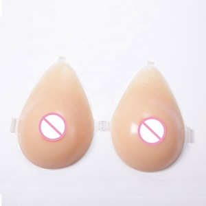 Wholesale waterdrop shape silicone breast form crossdress bra with straps