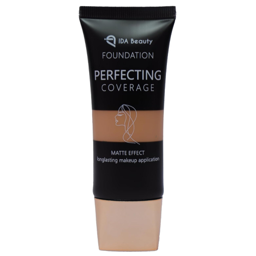 IDA Beauty Glam It! Liquid Foundation | Full Foundation Coverage, Matte Finish, Long-Lasting, Lightweight | Vegan, Halal, Cruelty-Free (Kemi, 35ml)