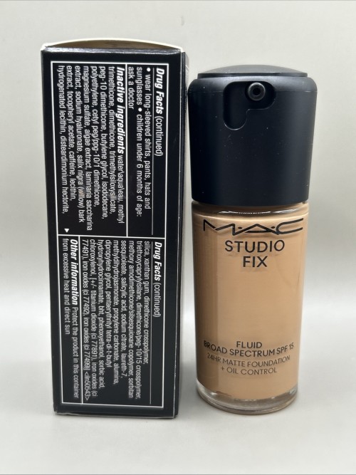 Mac Studio Fix Fluid SPF 15 24hr Matte Foundation+Oil Control NC40