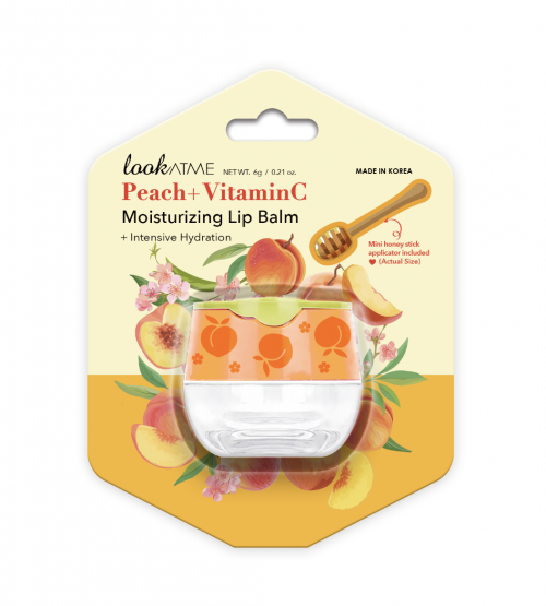 lookATME PEACH+VITAMIN C HYDRATING LIP BALM