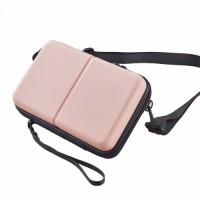 Travel Portable 8-Inch Pink Color Hard-Shell PP Cosmetic Bag Makeup Case