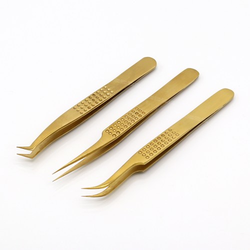 Excellent quality eye lashes tweezers whole sale