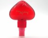 Custom Design Mini Hear Shape 40ML Plastic PET Perfume Bottle With Screw Spray Cap