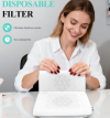 2 in 1 foldable quiet nail dust collector 4500RPM powerful suction dual-turbo nail dust collector