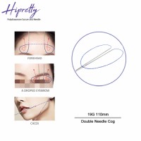 Hipretty Cog 4d L blunt cannula 19g 100mm Beauty korea collagen hilos tensores para el rostro v line face lifting fio pdo thread for body