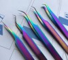 Excellent quality eye lashes tweezers whole sale