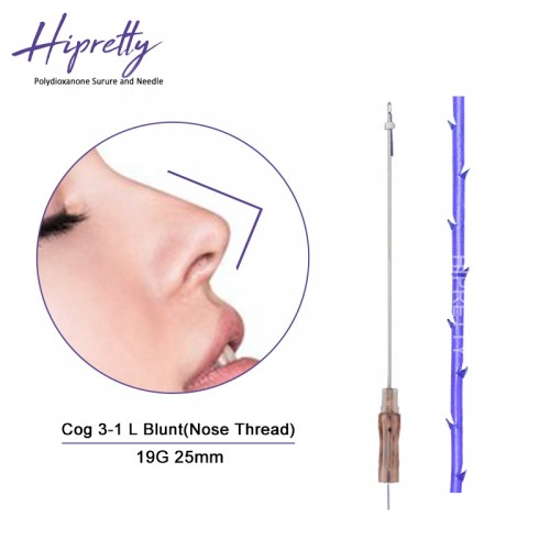 Hipretty Cog 4d L blunt cannula 19g 100mm Beauty korea collagen hilos tensores para el rostro v line face lifting fio pdo thread for body