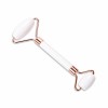 Natural Rose Quartz Facial Roller – Dual-Ended Jade Massage Roller for Skincare, Face Lifting & Relaxation
