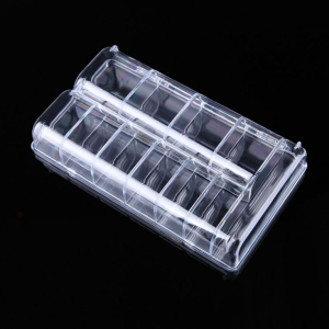 11 Grids Nail Art Box Empty Divided Transparent Case Nail Tips Storage False Nail Box