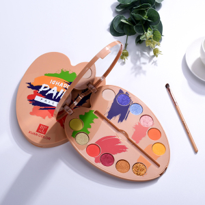 12 Colors EyeShadow Painting Palette Shaped Customize Eyeshadow Palette Private Label