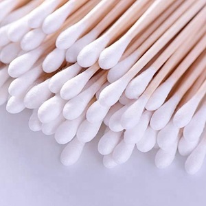 2018 hot sale single use sterile colorfulwoode/bamboo/plastic stick cotton buds swabs