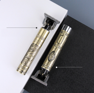 2021 New Arrival Salon Household Recommendation USB Cordless Gold Dragon Professional Hair Trimmer