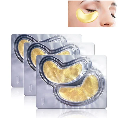 24K Gold Anti-Wrinkle-Moisture Crystal Collagen Eye Mask