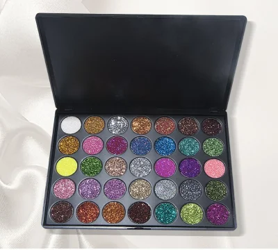 35 Color Flash Powder Flash Eye Shadow Plate Is Used for The Natural and Lasting Makeup of The Children&prime;s Stage Makeup Room Without Fading