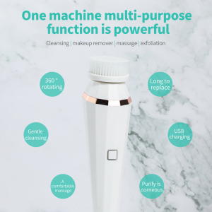 360 Degree rotation exfoliate Face Washing Device Machine Facial Brush Washing Face