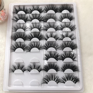 5D Real Mink Eyelash Custom Packaging Natural Long Mink False Eyelashes