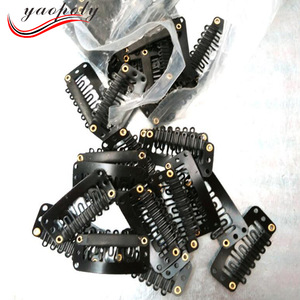 6 teeth metal hair clips hair extension 2.8cm wig clips/tail clips/small hair extension snap clips for wholesale