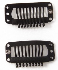 8 teeth 9 teeth 10teeth 28mm 32mm 36mm metal clips for clip hair extension /snap hair extension clip more colors