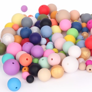 9mm 12mm 15mm 17mm BPA free silicone chewable Beads