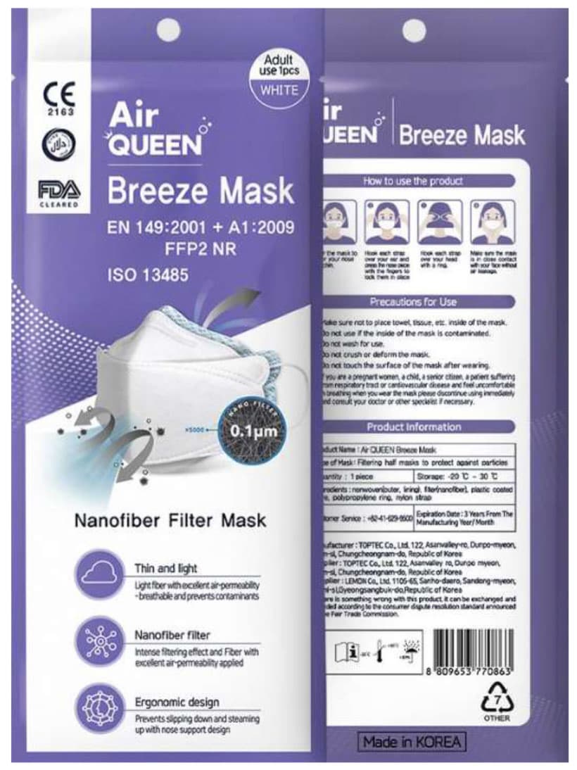 AIRQUEEN BREEZE MASK