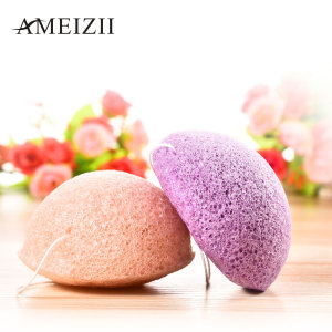 AMEIZII Wholesale Konjac Sponge Powder Puff Make Up Sponges Accessory Foundation Belleza Facial Powder Cosmetic Puff