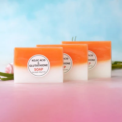 Beauty Organic Natural Bath Body Skin Lightening Handmade Kojic Acid Whitening Soap Bar Melt and Pour Glycerin Laundry Goat Milk EVA Soap Face Care