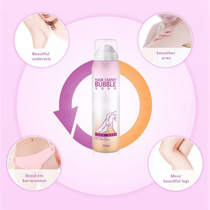 Bubble Natural Painless Hair Removal Cream For Men Women Permanent
