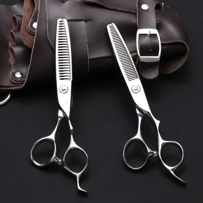 Custom Left Handed Hair Scissors Set Wholesale 6 Inch Professional Japan 440c Hair Scissors