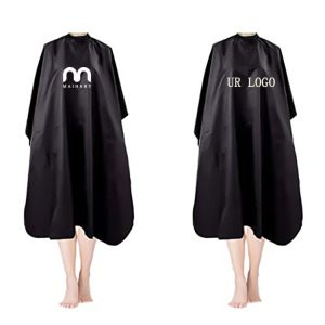 customized barber black hairdressing shampoo gown salon cape and apron