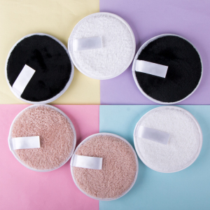 Customized Super Soft Reusable Makeup Remover Microfiber Face Pad