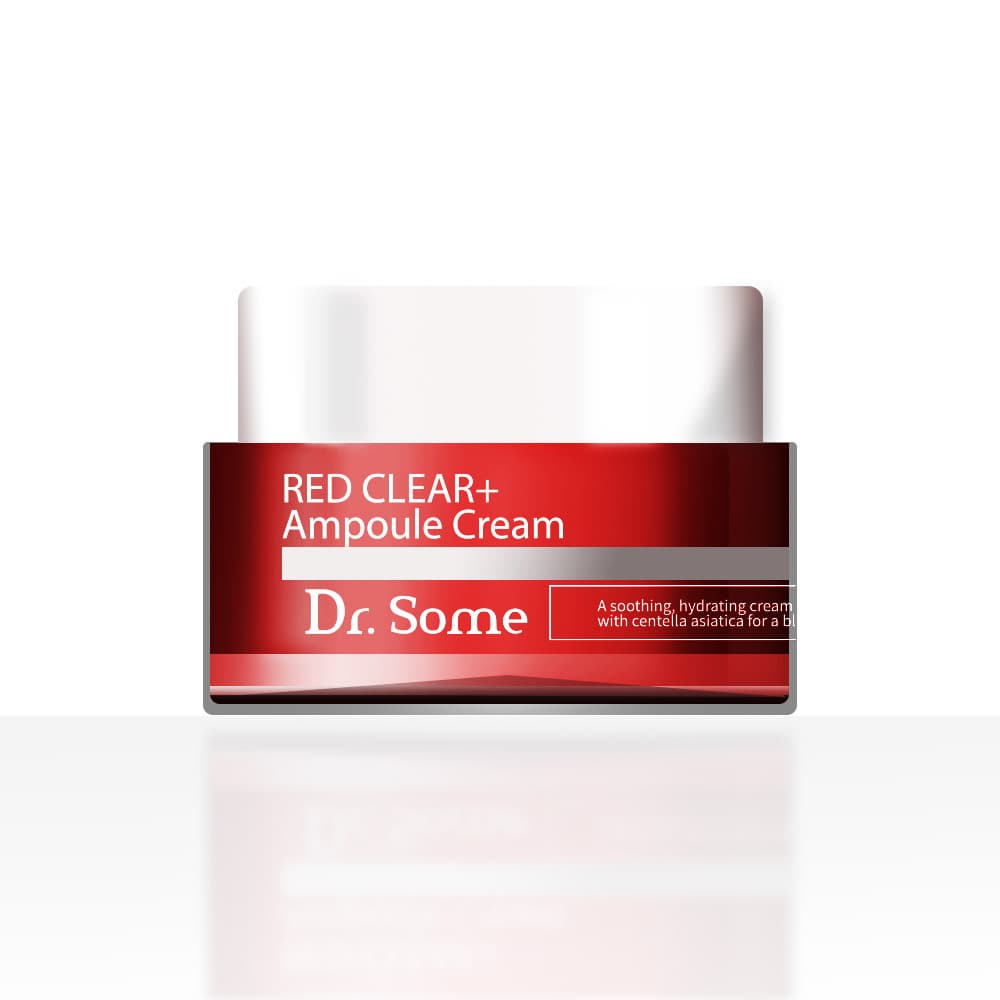 Dr.Some Red Clear Ampoule Cream - Soothing and Calming Gel Cream for Sensitive Skin