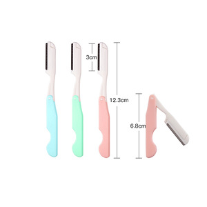 Eyebrow Hair Remover Single Blade Safety Foldable Mini Eyebrow Razor Trimmer