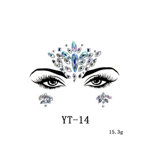 Face crystal sticker rhinestone stickers