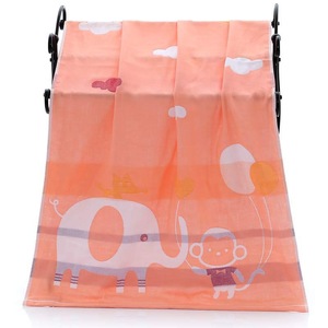 Factory supply 100% cotton kids bath towel three layers gauze bath towel