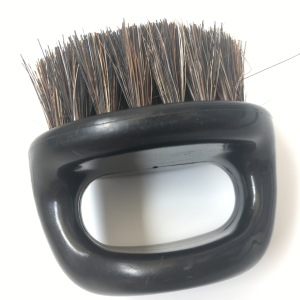 Fashion high quality cleaning black boar bristle wood shaving beard brush for men