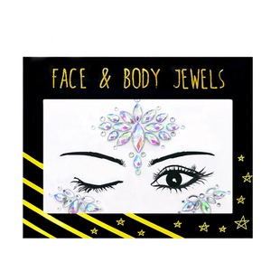 Festival Party Body Glitter Stickers Face Gems Rhinestone Tattoo Crystal Makeup Face Jewel for Body Art