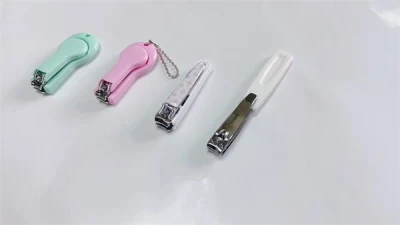 Foshan Finger Toe Nail Clipper Cutter with Plastic Catcher and Soft Epoxy Sticker