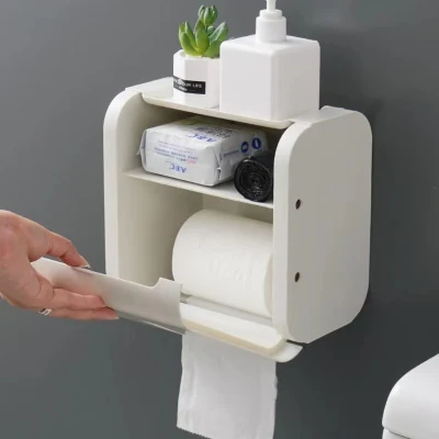 High Quality Capacity Thickened Bathroom Waterproof Plastic Tissue Box