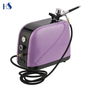 HS-386K airbrush for murals mini airbrush compressor kits airbrush kit with compressor