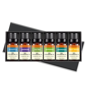 natural defuser fragrance frankincense jasmine lemongrass young living lemon peppermint private label 10ml essential oils set