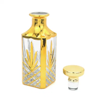New Design Empty UV Printing Attar Glass Bottle Arabic Oud Oil Perfume Bottles 150ml